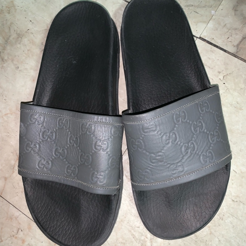 Gucci Slippers with hard timberland bottom